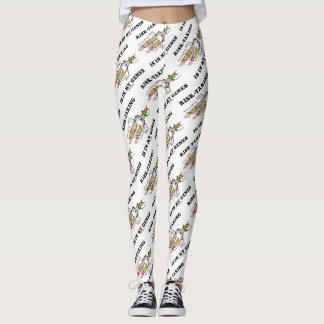 Die Risikobereitschaft liegt in meinem DNA-Replika Leggings