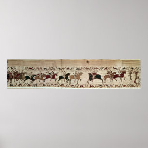 Die Ritter von Duke William kommen an, um einen Ka Poster