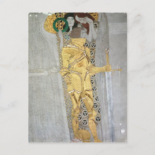 Die Ritterdetails der Beethoven-Frieze Postkarte (Vorderseite)