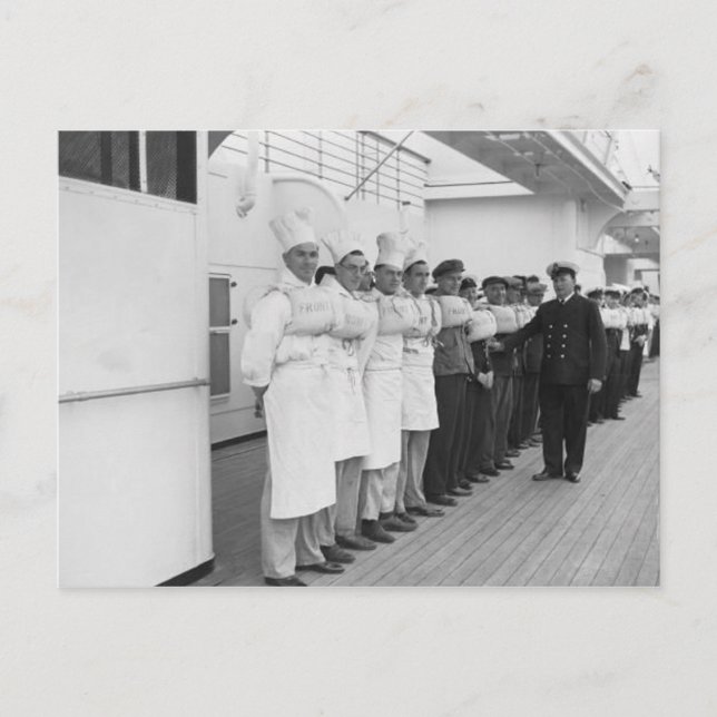 Die RMS Queen Mary Postcard Collection Postkarte (Vorderseite)