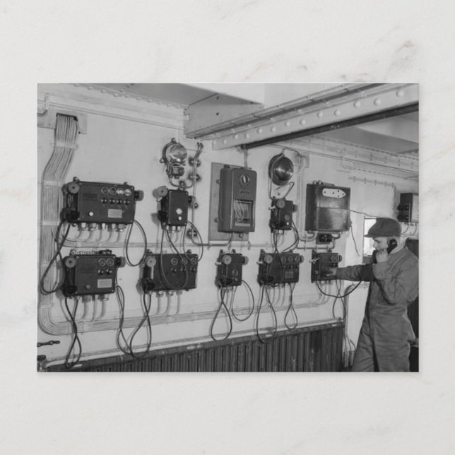 Die RMS Queen Mary Postcard Collection Postkarte (Vorderseite)