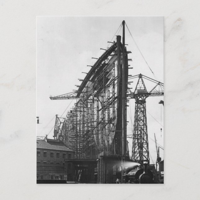 Die RMS Queen Mary Postcard Collection Postkarte (Vorderseite)