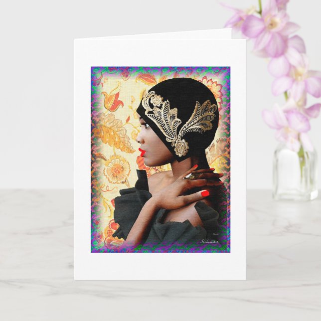 Die Roaring-1920er Karte (Orchidee)