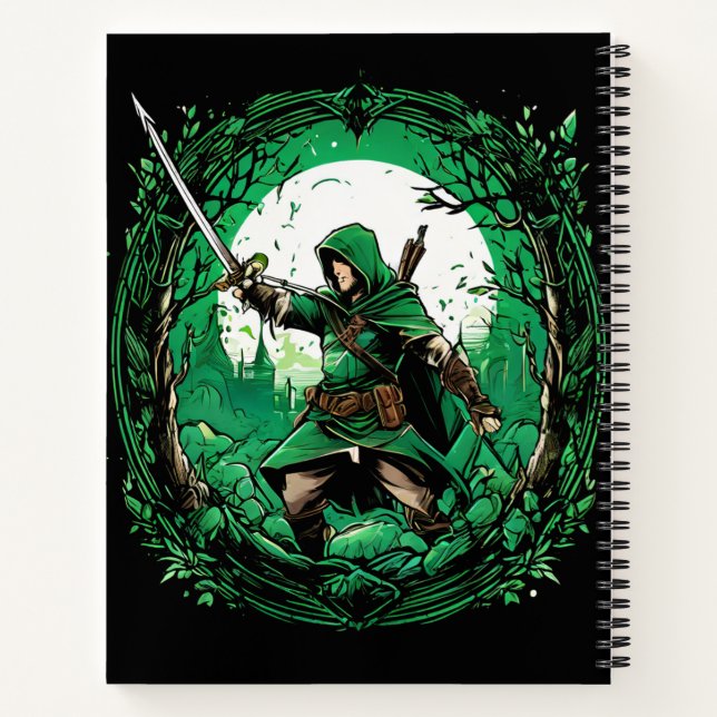 Die Robin Hood Notizbuch (Rückseite)