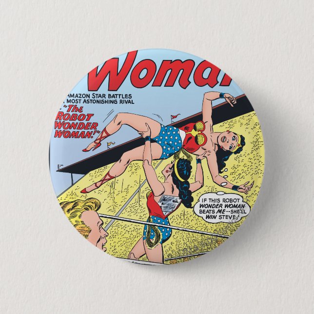 Die Robot Wonder Woman Button (Vorderseite)