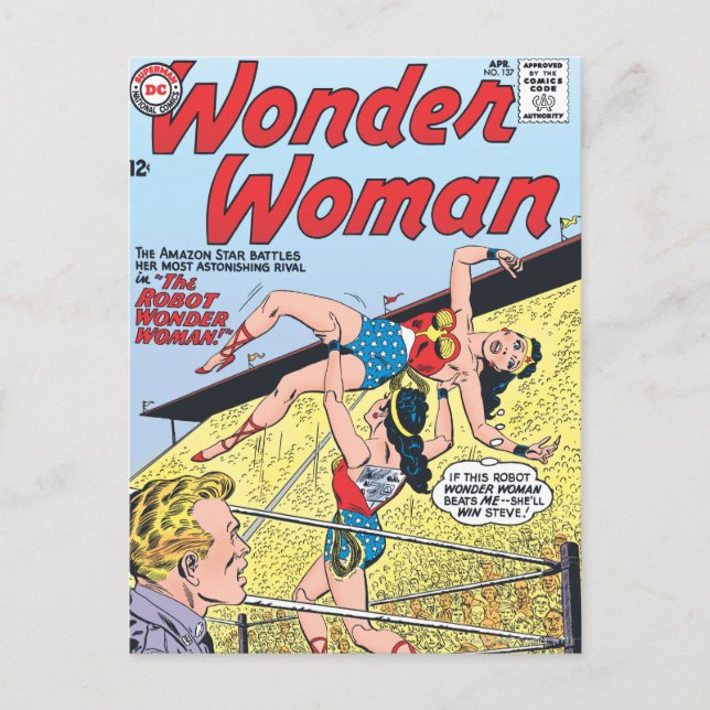 Die Robot Wonder Woman Postkarte (Vorderseite)