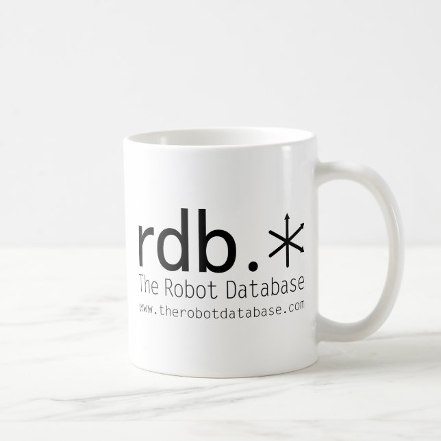 Die Roboter-Datenbank-Kaffee-Tasse Kaffeetasse (Rechts)