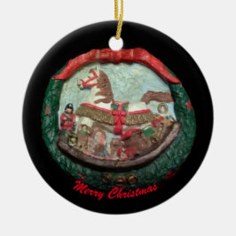 DIE ROCKINGHORSE-ORNAATION KERAMIK ORNAMENT