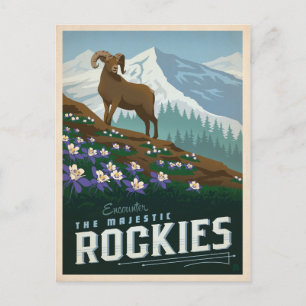 Die Rocky Mountains Colorado Postkarte