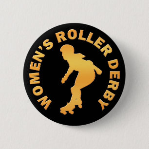 Die Rolle Derby der Frauen Button