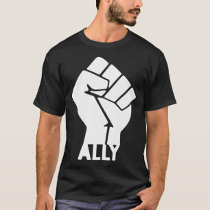 Die Rolle des weißen Ally Black T-Shirt