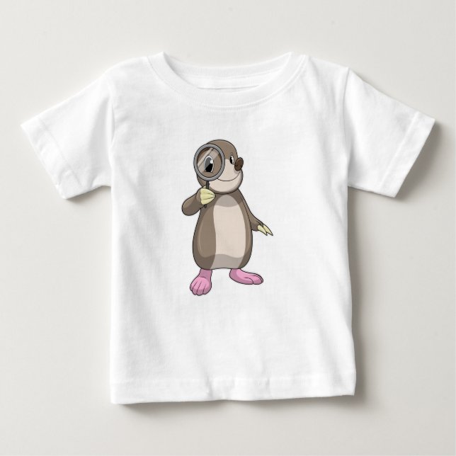 Die Rolle mit dem Zierglas Baby T-shirt (Vorderseite)