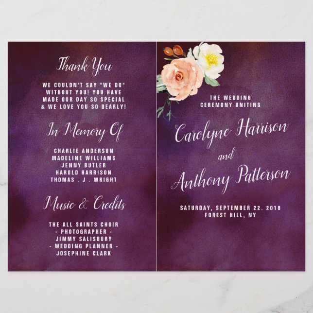 Die Romantik der blühenden Hochzeitskollektion (Vorderseite)