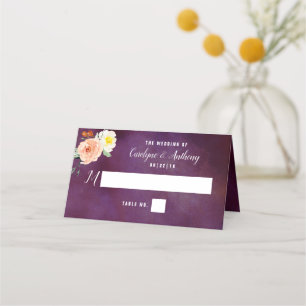 Die Romantik der blühenden Hochzeitskollektion Platzkarte