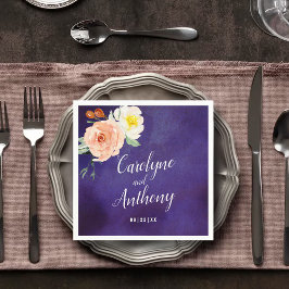 Die Romantik der blühenden Hochzeitskollektion Serviette