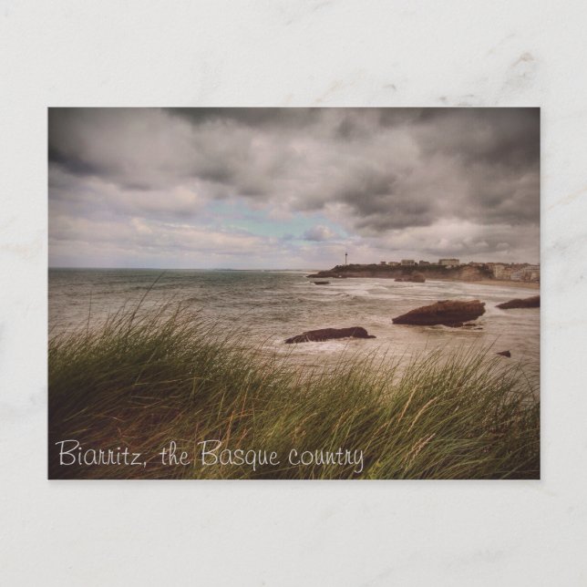 Die romantische Biarritz Postkarte (Vorderseite)