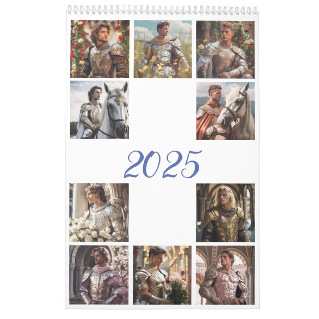 Die romantischsten Männer. 2025 Kalender (Rückseite)