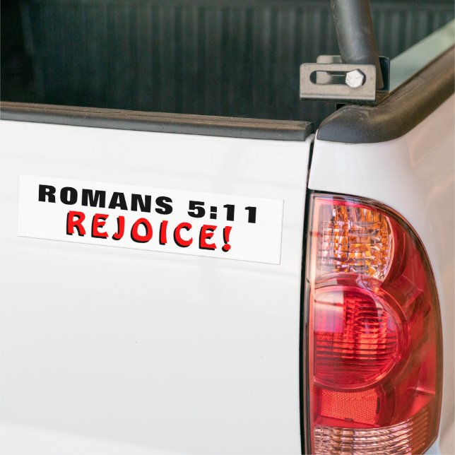 Die Römer 5:11 freuen sich! Autoaufkleber (Auf Lkw)
