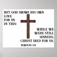 Die Römer starben 5:8 Christus für uns Gewohnheit