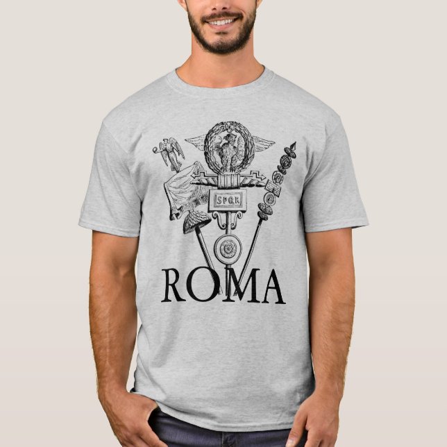 Die römischen Standards (2 mit Seiten versehen) T-Shirt (Vorderseite)