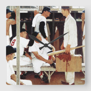 Die Rookie Quadratische Wanduhr