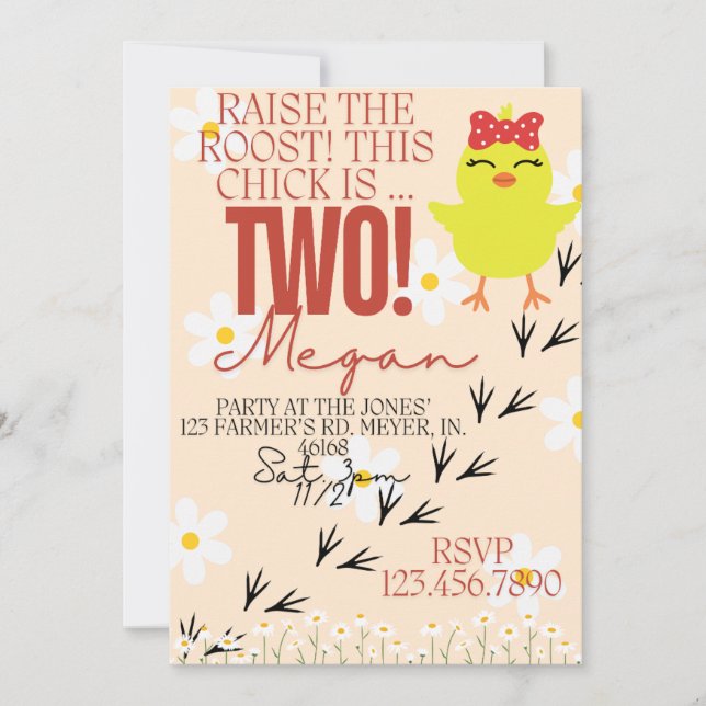 Die RoosT einladen Einladung (Vorderseite)