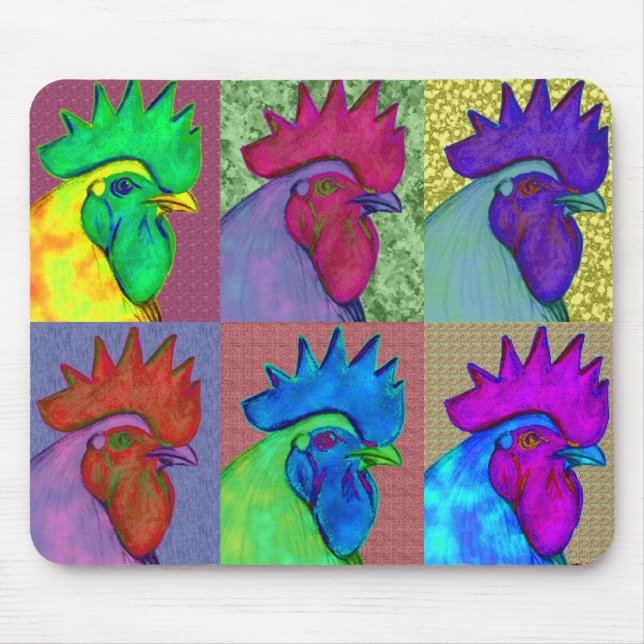 Die Rooster sind wild geworden! Mousepad (Vorne)