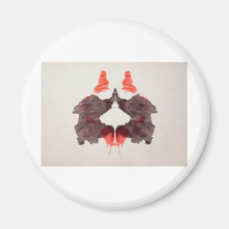 Die Rorschach-Prüffarbenblöcke Plate 2 zwei Mensch Magnet