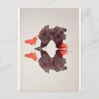 Die Rorschach-Prüffarbenblöcke Plate 2 zwei Mensch Postkarte