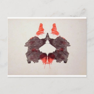 Die Rorschach-Prüffarbenblöcke Plate 2 zwei Mensch Postkarte