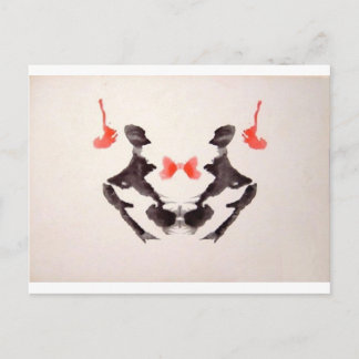 Die Rorschach-Prüffarbenblöcke Plate 3 Zwei Mensch Postkarte