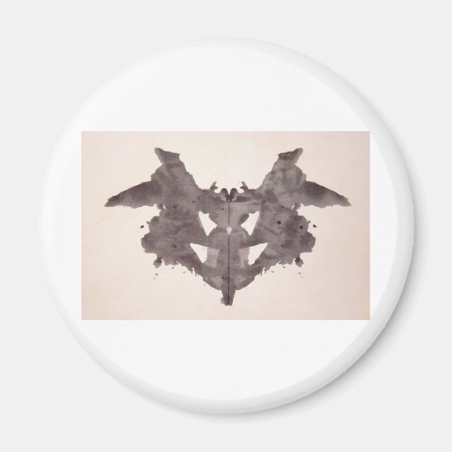 Die Rorschach-Prüfklotz-Platte 1 Bat, Moth Magnet (Vorne)