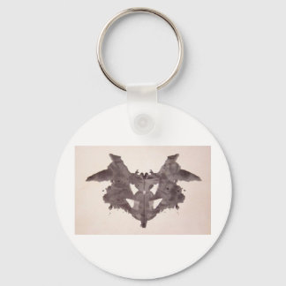 Die Rorschach-Prüfklotz-Platte 1 Bat, Moth Schlüsselanhänger