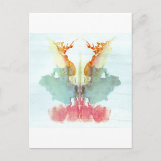 Die Rorschach-Prüfklotz-Platte 9 Mensch Postkarte