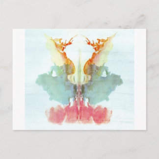 Die Rorschach-Prüfklotz-Platte 9 Mensch Postkarte