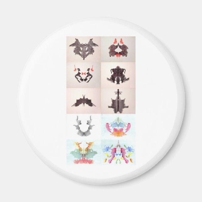 Die Rorschach-Prüftinte blockiert alle 10 Teller 1 Magnet (Vorne)