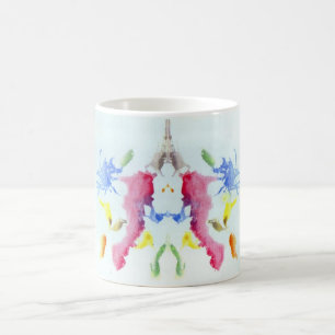 Die Rorschach Test-Tinte befleckt Krabben-Hummer Tasse