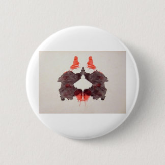 Die Rorschach Test-Tinte befleckt Platte 2 zwei Button