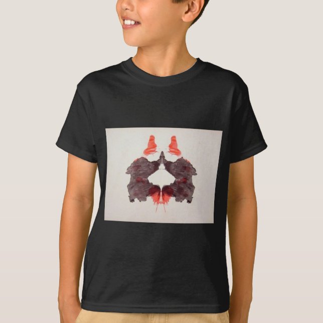 Die Rorschach Test-Tinte befleckt Platte 2 zwei T-Shirt (Vorderseite)