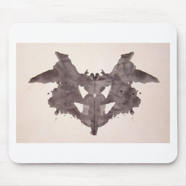 Die Rorschach Test-Tinte befleckt Schläger der Mousepad (Vorne)