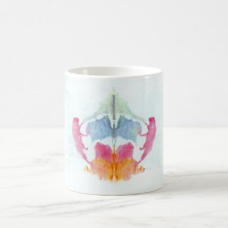 Die Rorschach Test-Tinte befleckt Tier der Tasse