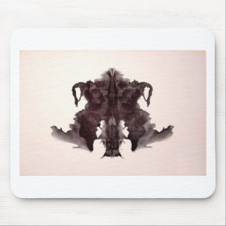 Die Rorschach Test-Tinte befleckt Tierhaut der Mousepad
