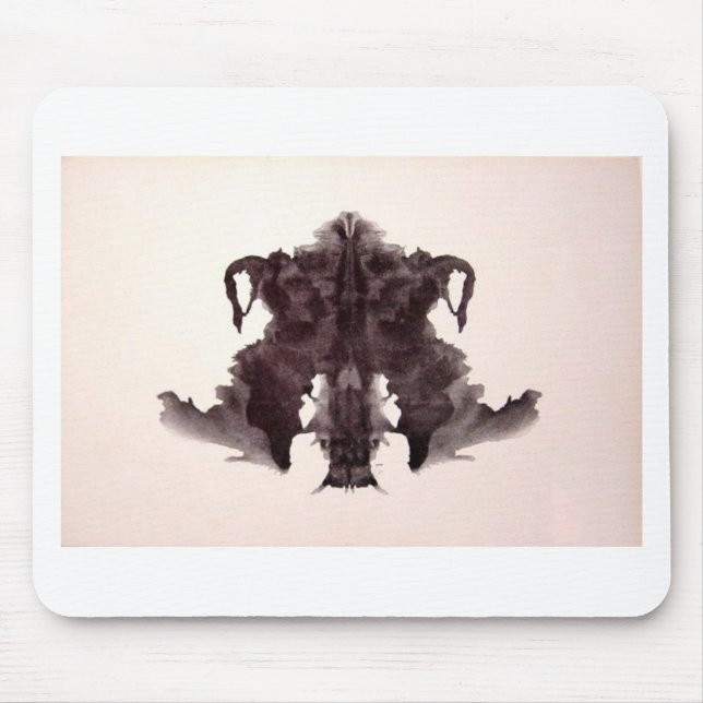 Die Rorschach Test-Tinte befleckt Tierhaut der Mousepad (Vorne)