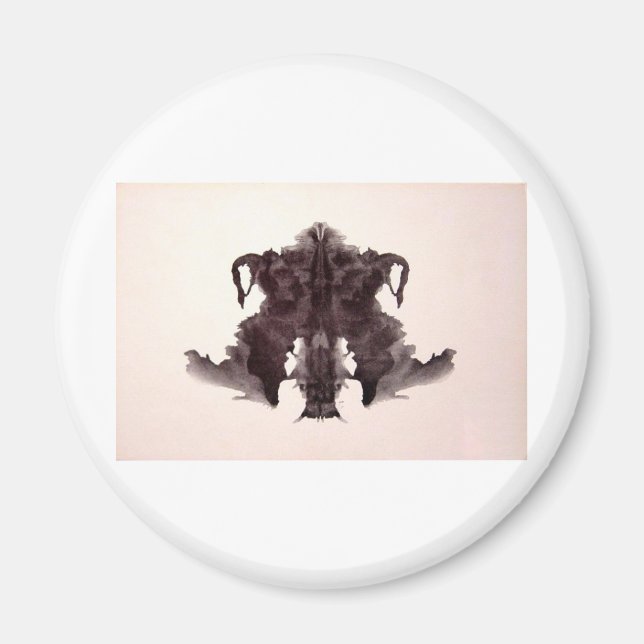 Die Rorschach-Testfarben Blocks Plate 4 Tierhaut Magnet (Vorne)