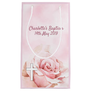 Die rosa Blumen Rose erröten Kleine Geschenktüte