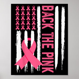 Die rosa Brustkrebserklärungsmarke "Kinderkind Wom Poster