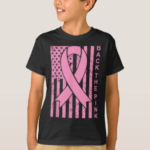 Die rosa Brustkrebserklärungsmarke "Kinderkind Wom T-Shirt