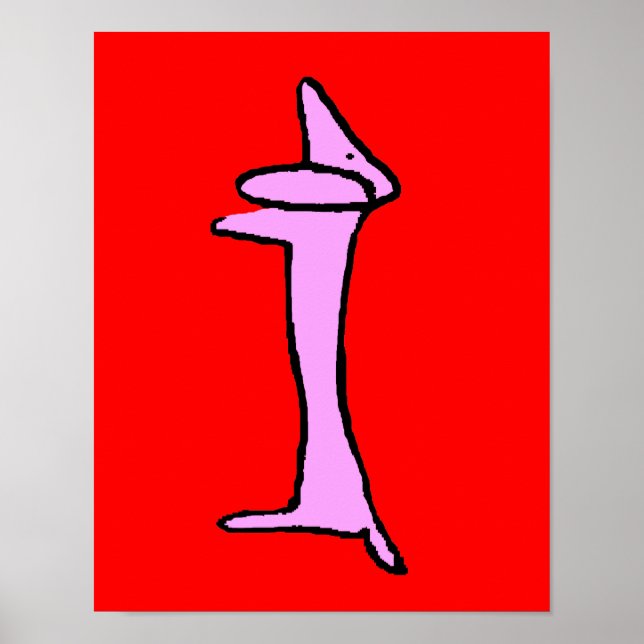 Die rosa Dackel Poster (Vorne)
