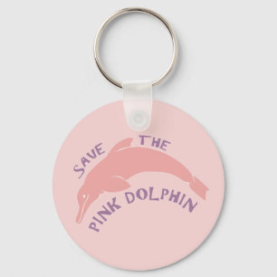 Die rosa Dolphin gerettet Schlüsselanhänger