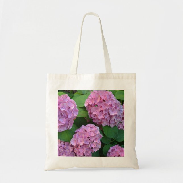 Die rosa Hortensia-Hydrangea Tragetasche (Vorne)